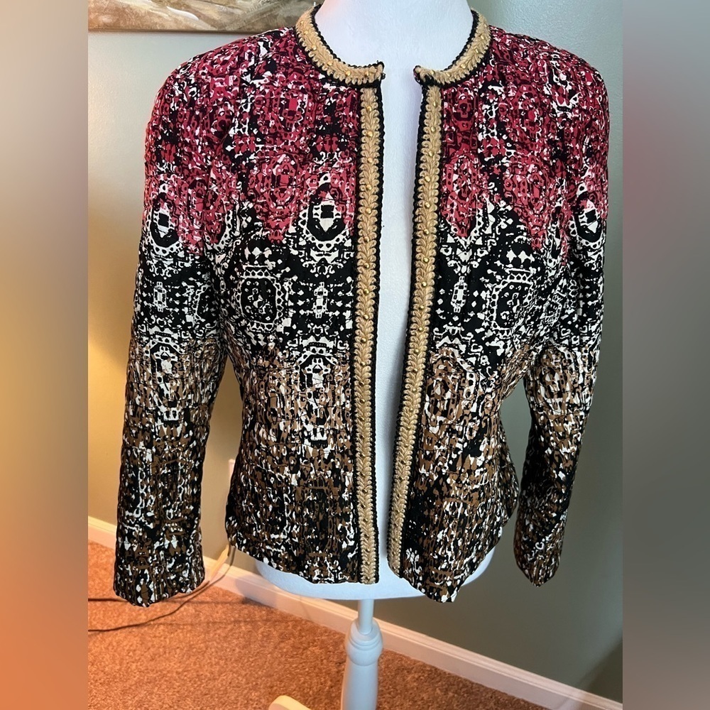 Ruby Rd Brand Quilted Womans Jacket Size 8p